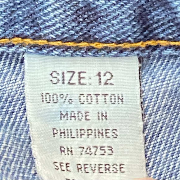 Carolina Blues Denim Flared Leg High Waisted Jeans size 12 - Picture 11 of 12